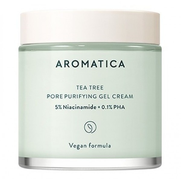

балансирующий крем-гель для жирной кожи aromatica tea tree pore purifying gel cream
