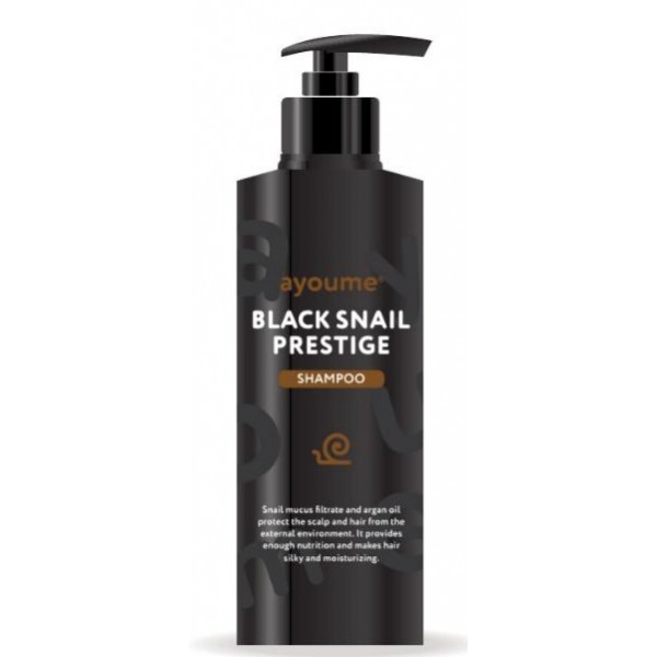 

шампунь для волос с муцином улитки ayoume black snail prestige shampoo