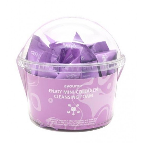 

пенка для умывания с коллагеном ayoume enjoy mini collagen cleansing foam set