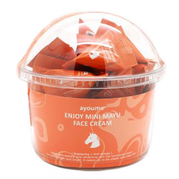 

крем для лица с лошадиным жиром ayoume enjoy mini mayu face cream set