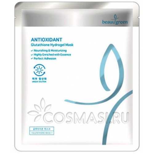 beauugreen antioxidant glutathione hydrogel mask Beauugreen Hydrogel Mask: отзывы, состав, способ применения