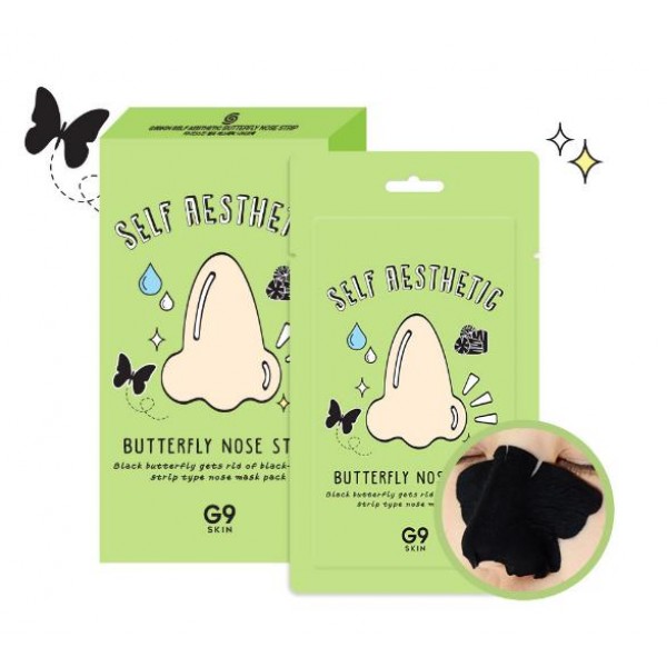 

очищающие полоски для носа berrisom g9 skin self aesthetic butterfly nose strip