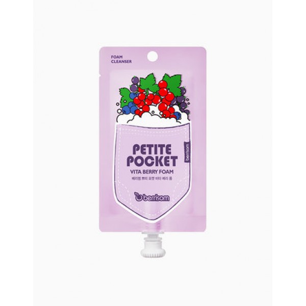 

пенка для умывания berrisom petite pocket vita berry foam
