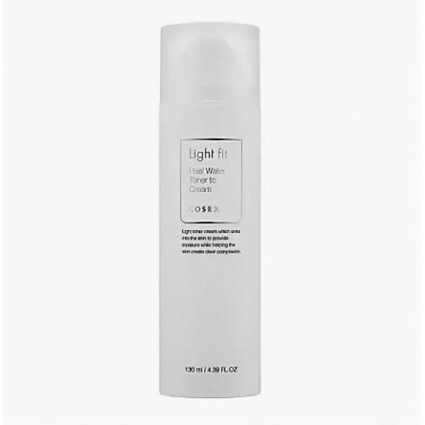 

тонер-крем 2 в 1 cosrx light fit real water toner to cream