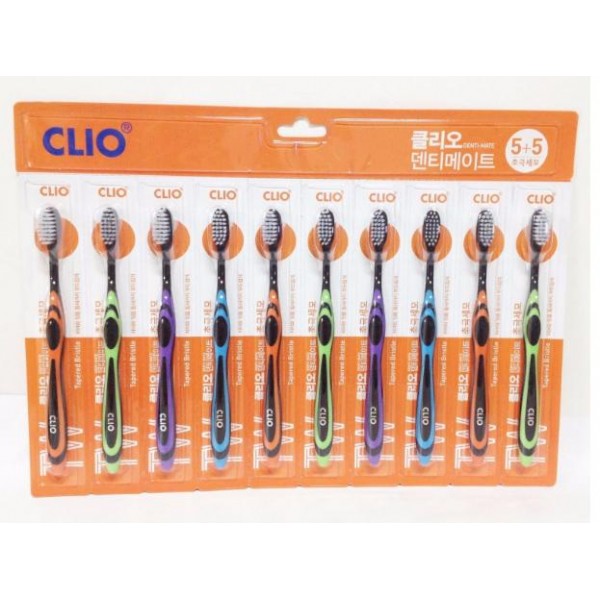 

набор зубных щеток clio denti-mate ultra toothbrush 5+5