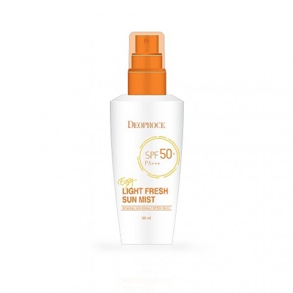 

мист для лица и тела солнцезащитный deoproce easy light fresh sun mist