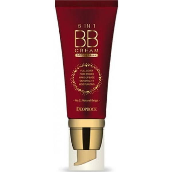 

бб крем deoproce 5 in 1 bb cream no.21 natural beige