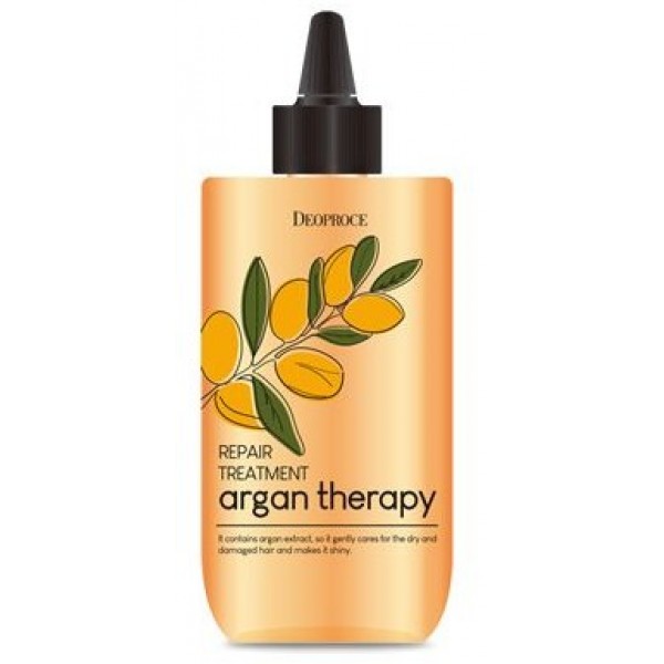 

маска для волос с аргановым маслом deoproce argan therapy repair treatment