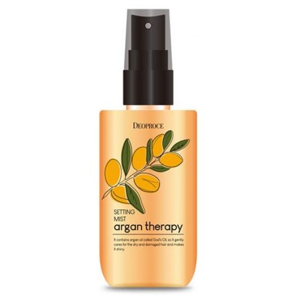 

восстанавливающий мист для волос с маслом арганы deoproce argan therapy setting mist