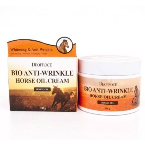 

биокрем против морщин с лошадиным жиром deoproce bio anti-wrinkle horse cream