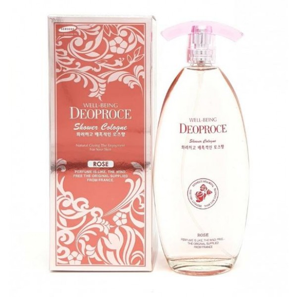 

спрей после душа парфюмированный deoproce well-being shower cologne rose