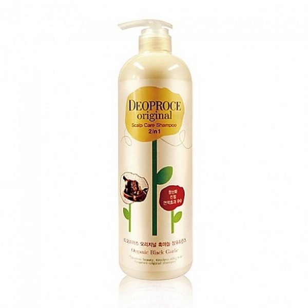 шампунь-бальзам от выпадения волос - чеснок deoproce original scalp care 2 in 1 shampoo garlic