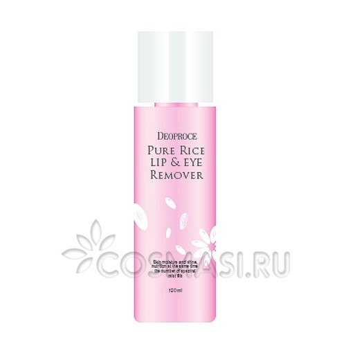 Лосьон для снятия макияжа на рисовой воде Deoproce Pure Rice Lip & Eye Remover фото-1