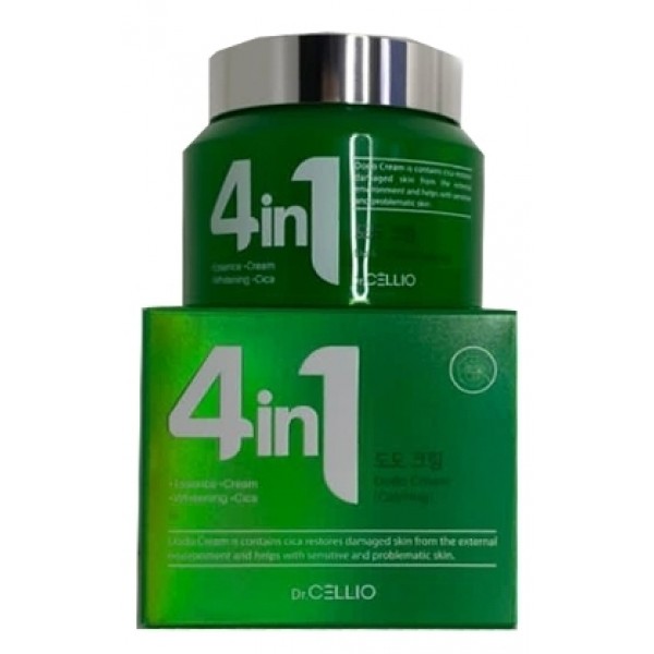 

успокаивающий крем с центеллой азиатской dr.cellio g50 4 in 1 dodo cica cream