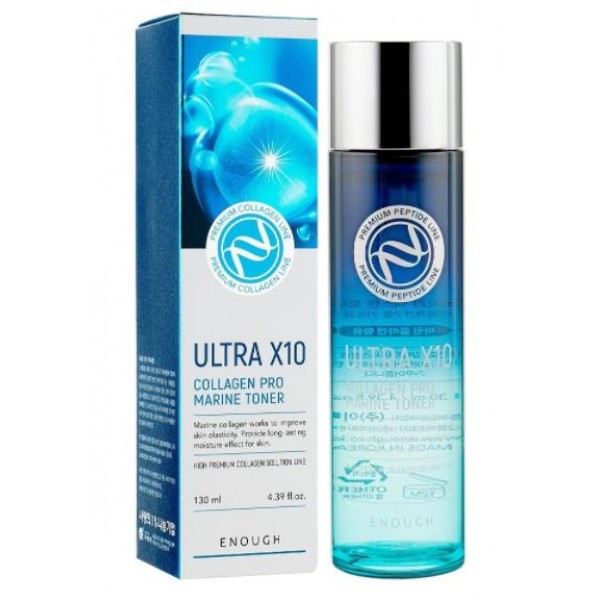 тонер для лица с коллагеном enough premium ultra x10 collagen pro marine toner