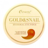 Гидрогелевые патчи для глаз с золотом и улиточной слизью Esthetic House Gold & Snail Hydrogel Eyepatch