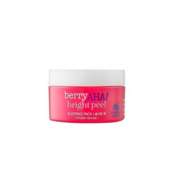 маска ночная отшелушивающая
etude house berry aha bright peel sleeping pack