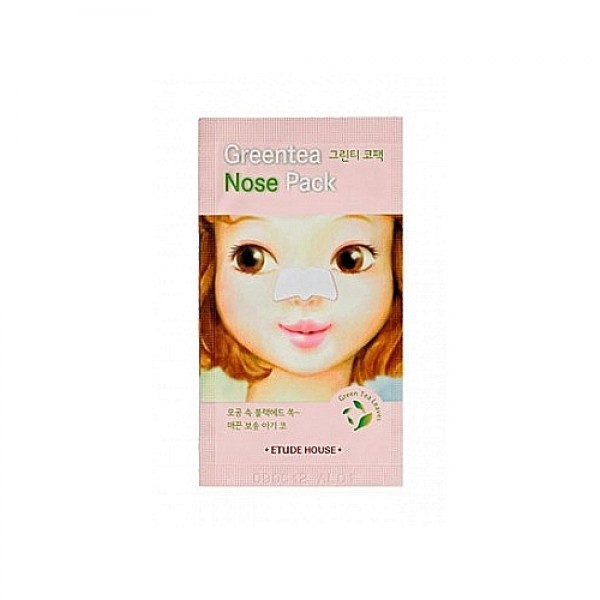 

патч очищающий для носа etude house et.green tea nose patch