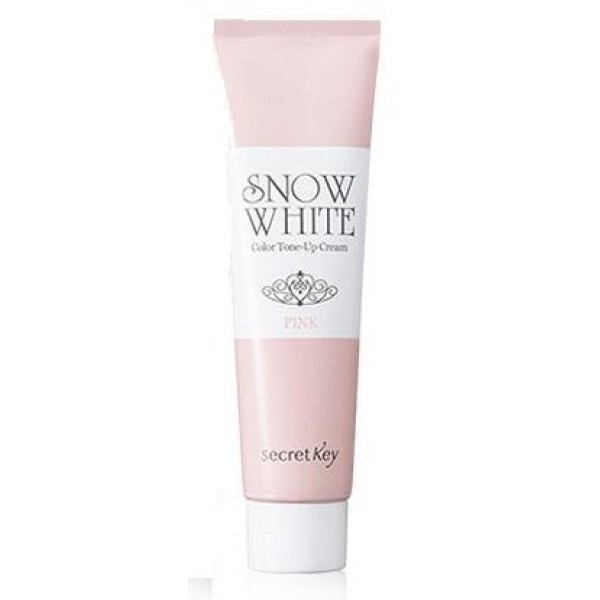 крем для лица осветляющий secret key snow white color tone up cream pink