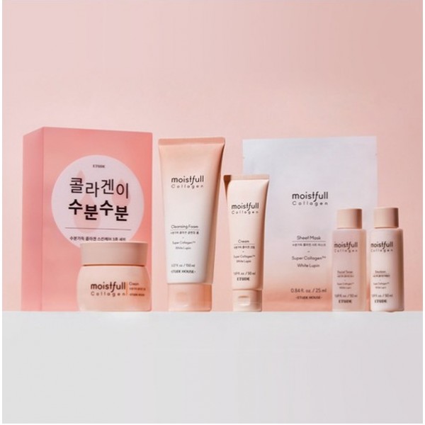 

набор антивозрастной для лица с коллагеном etude house moistfull collagen set (3ea)