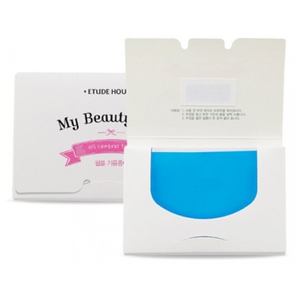 

салфетки косметические матирующие etude house my beauty tool oil control film