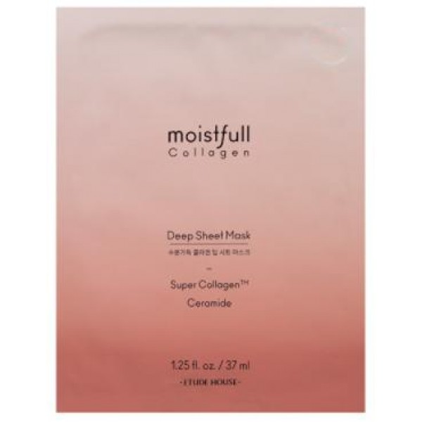 

тканевая маска для лица с коллагеном и керамидом etude house moistfull collagen deep sheet mask