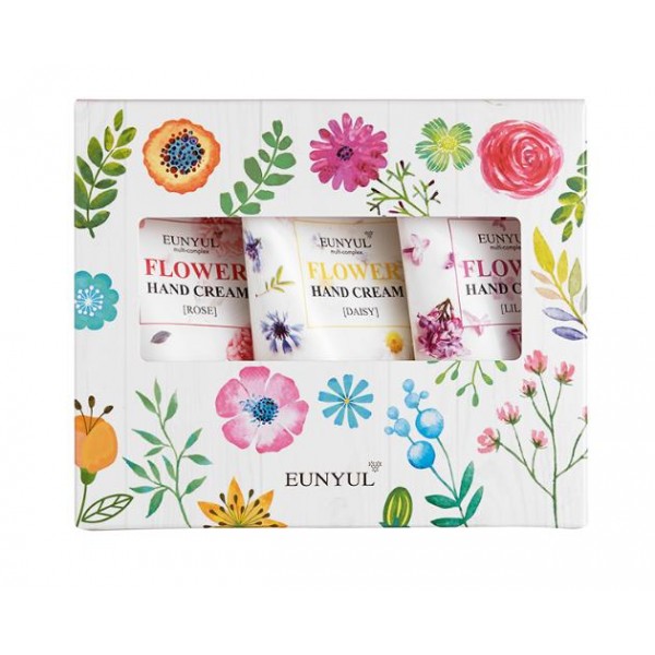 

набор кремов для рук с цветочными экстрактами eunyul flower hand cream set