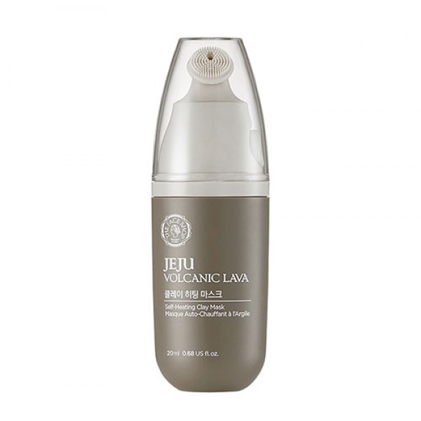 маска для лица очищающая с вулканической лавой the face shop jeju volcanic lava self-heating clay mask