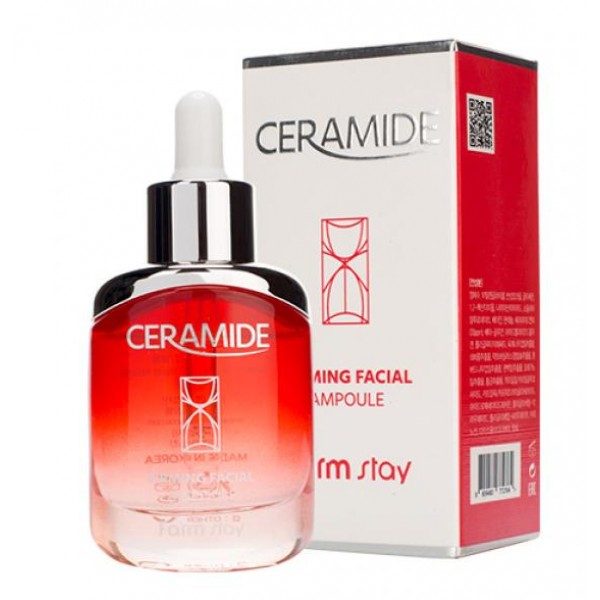 

укрепляющая ампульная сыворотка для лица с керамидами farmstay ceramide firming facial ampoule
