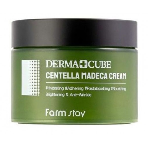 

крем-эмульсия с центеллой азиатской farmstay derma cube centella madeca cream
