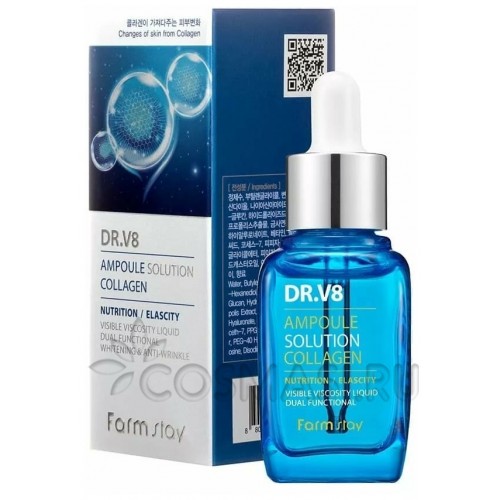 FarmStay DrV8 Ampoule Solution Hyaluronic Acid отзывы, состав, способ