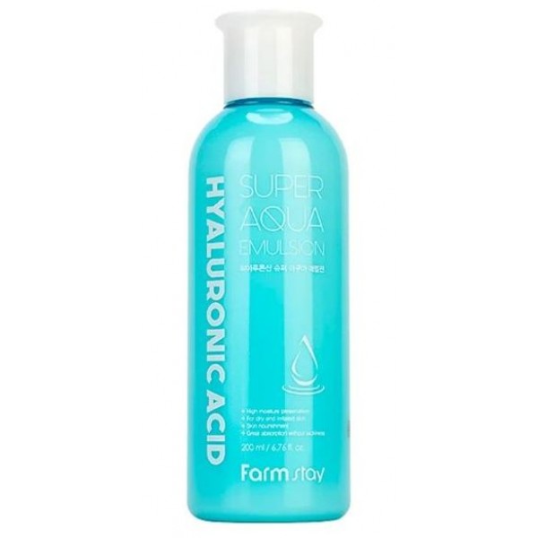 

суперувлажняющая эмульсия с гиалуроновой кислотой farmstay hyaluronic acid super aqua emulsion