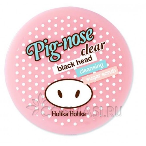Очищающий сахарный скраб Holika Holika Pig Nose Clear Black Head Cleansing Sugar Scrub фото-1