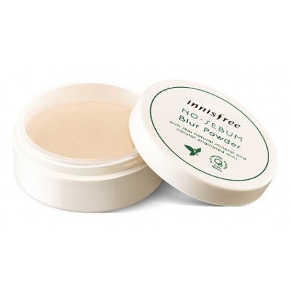 

пудра рассыпчатая для жирной кожи innisfree nosebum blur powder 5g