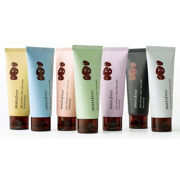 маска с вулканической глиной innisfree volcanic color clay mask
