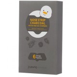 Полоски для носа от черных точек с углем JJ Young Pore Nose Strip Charcoal