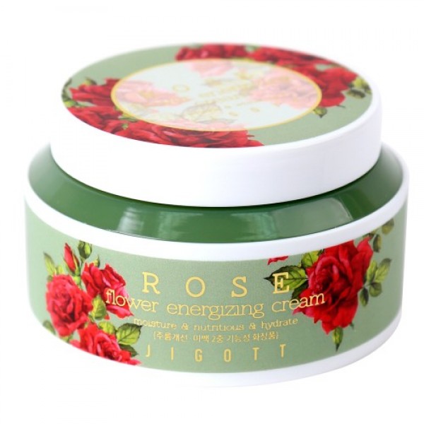 

тонизирующий крем с экстрактом розы jigott rose flower energizing cream