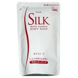 Жидкое мыло с природным коллагеном и шелком Kracie Мыло Жидкое Silk Запасной Блок