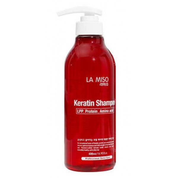 

укрепляющий шампунь с кератином la miso keratin shampoo