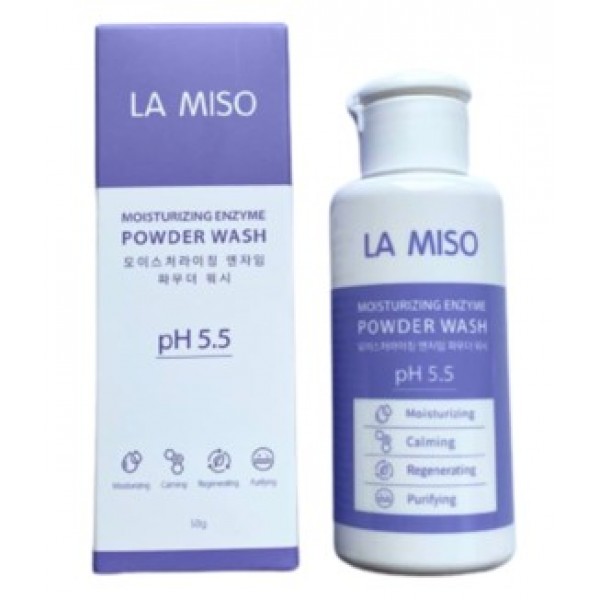 

пудра энзимная увлажняющая для умывания ph 5.5 la miso powder wash