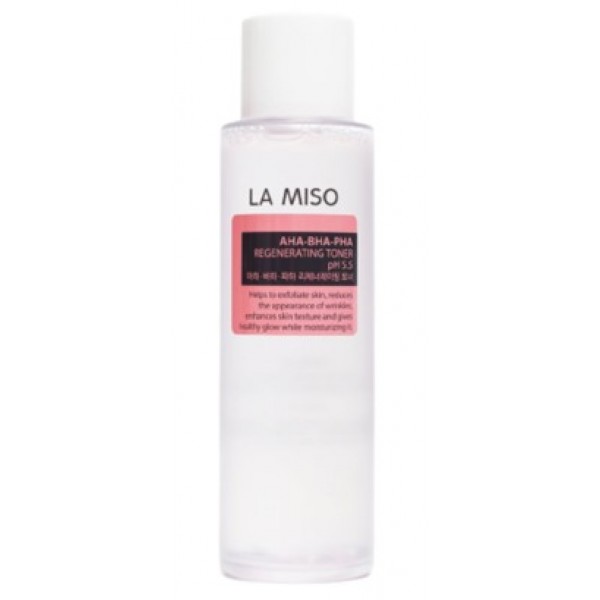 

тонер интенсивный обновляющий с кислотами ph 5.5 la miso regeneration toner