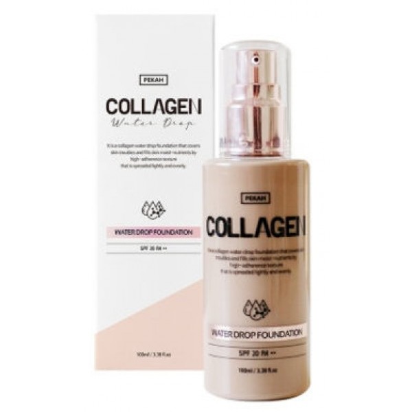 

увлажняющая тональная основа с коллагеном pekah collagen water drop