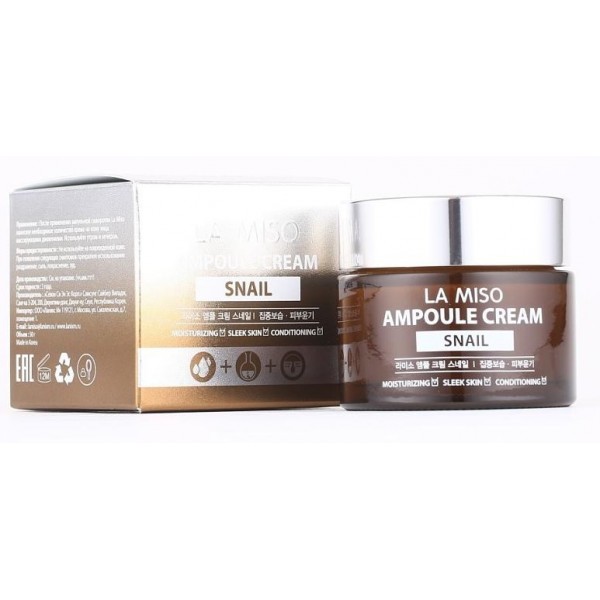 

ампульный крем с экстрактом слизи улитки la miso ampoule cream snail
