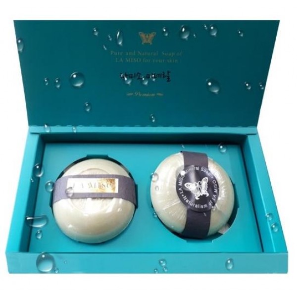 

натуральное косметическое мыло с минералами (набор) la miso one seok mineral soap set