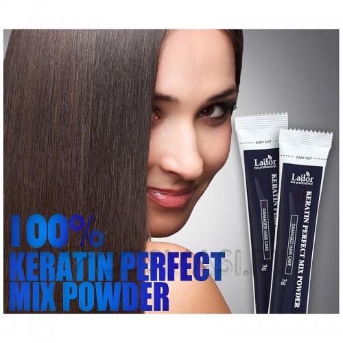 Лд маска для волос с коллагеном и кератином keratin mix powder 3g 3гр