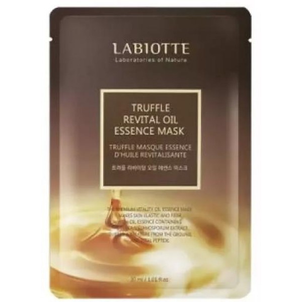 

маска для лица тканевая с экстрактом трюфеля labiotte truffle revital oil essence mask