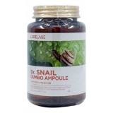 Сыворотка для лица с муцином улитки укрепляющая Lebelage Dr. Snail Jumbo Ampoule