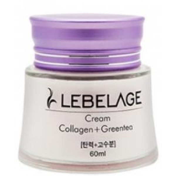 увлажняющий и питательный крем с коллагеном зеленым чаем lebelage collagen + green tea moisture cream