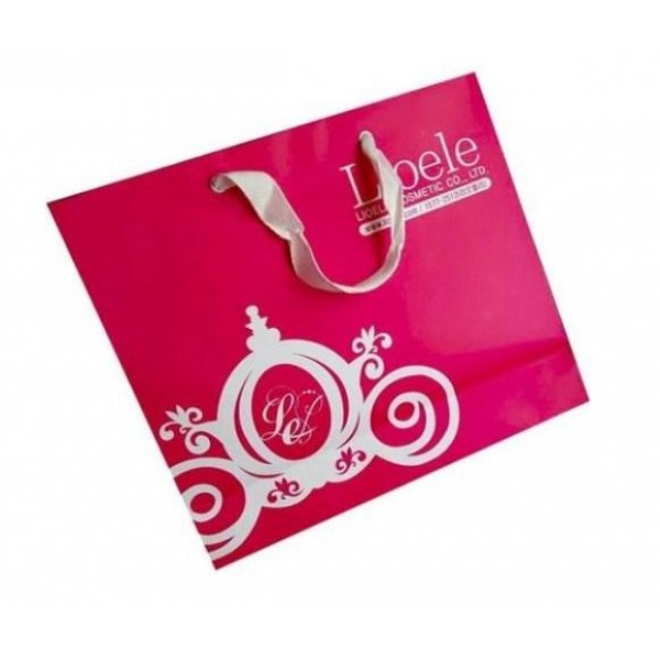 

сумка бумажная lioele shopping bag hot pink