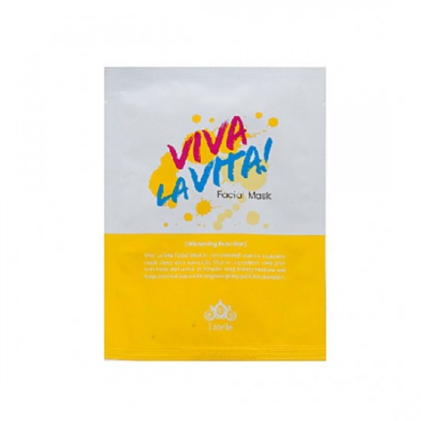 маска для лица тканевая осветляющая lioele viva la vita facial mask